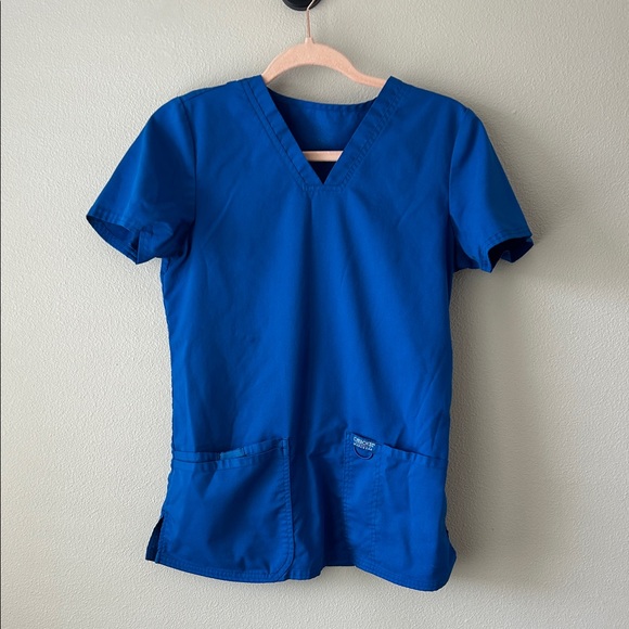 Scrubs 2 piece Cherokee Women's Blue Jogger Pant set. - Picture 8 of 8